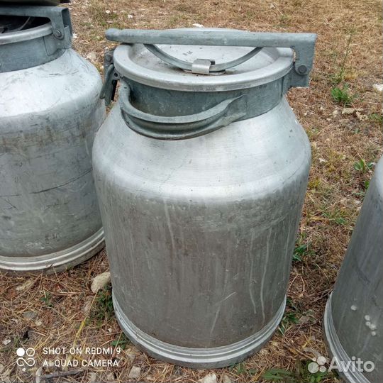 Фляга алюминиевая бу 40л молочная