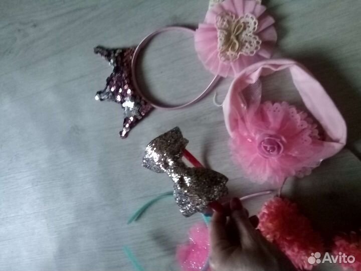 Пакет ободков и резинок для девочек до 6лет