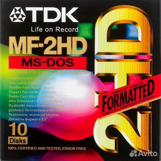 TDK MF-2HD IF 10PED
