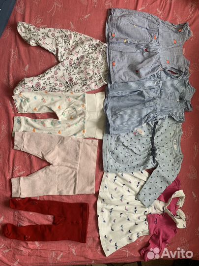 Пакет вещей на девочку 0-6 мес