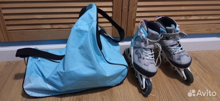 Роликовые раздвижные коньки decathlon 32-35