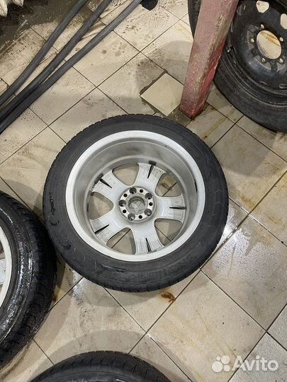 Диски r17 на mercedes бу c резиной зима
