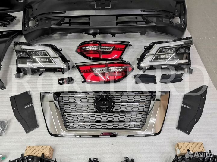 Nissan Patrol y62 комплект рестайлинга 2020