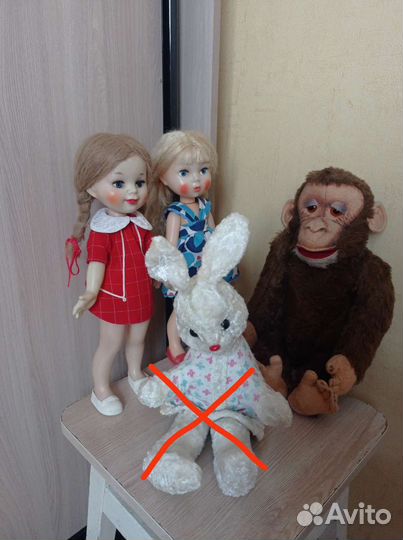 Куклы, обезьяна, заяц СССР