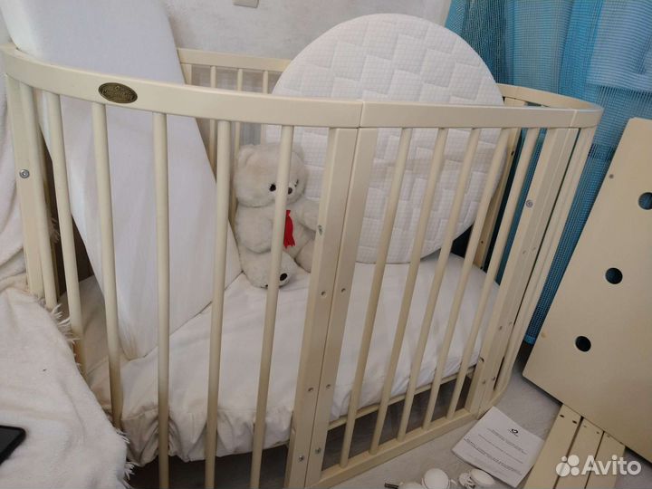 Кроватка-трансформер комфорт бэйби +3 матраса