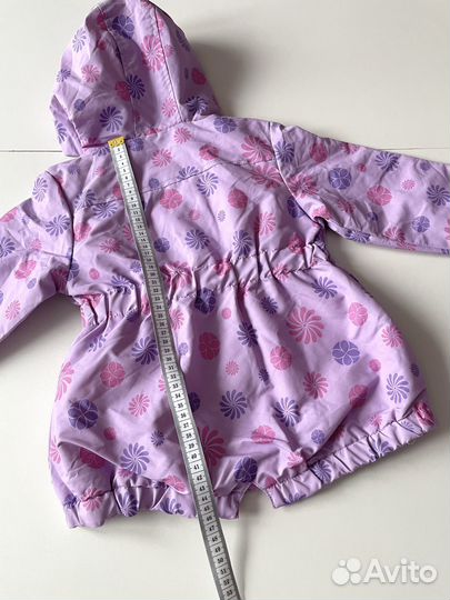 Куртка ветровка на флисе для девочки 92/98