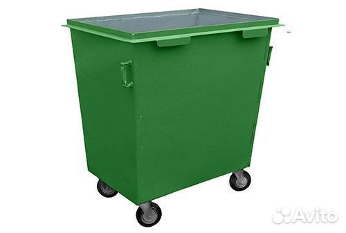 Контейнер для мусора 800 л (металл) без крышки