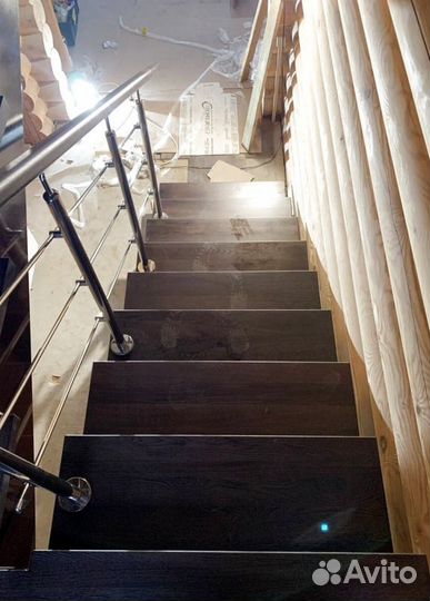 Лестница г-образная на дачу