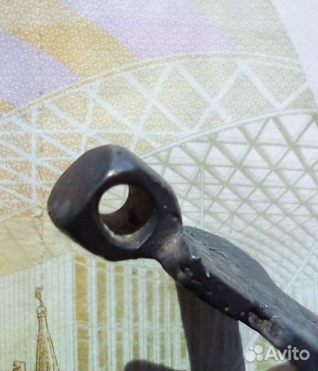 Крест нательный килевидный 17в. серебро