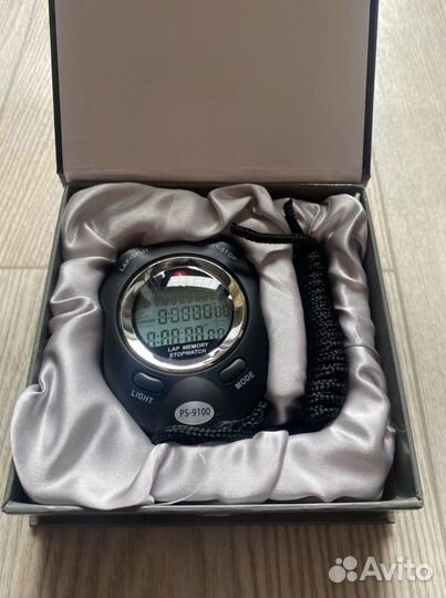 Секундомер 100 кругов память