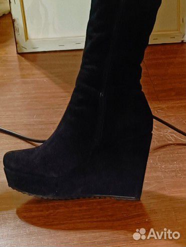 Брендовые сапоги замша Италия Santini