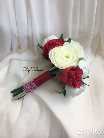 Свадебный букет ручной работы