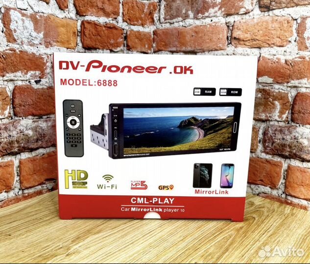 Магнитола Pioneer-OK 6888, Android, 2/32, 1DIN