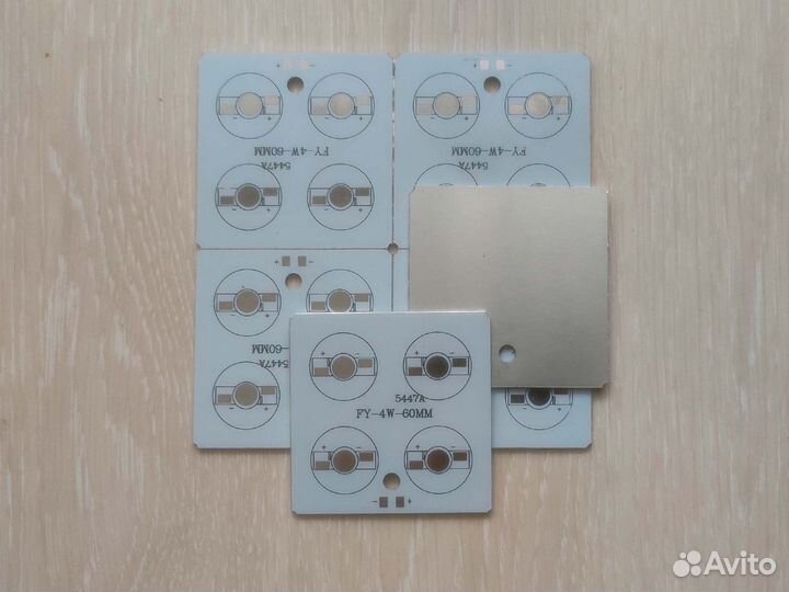 Алюминиевая плата квадрат 60 мм 4W