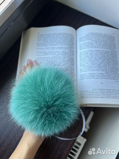 Помпон натуральный мех песец