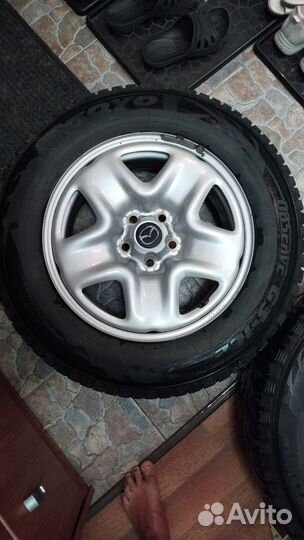 Колеса в сборе зимние, шип, r17 mazda сх5, cx7, 6