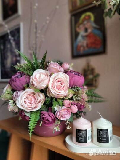 Букет цветов декор для дома