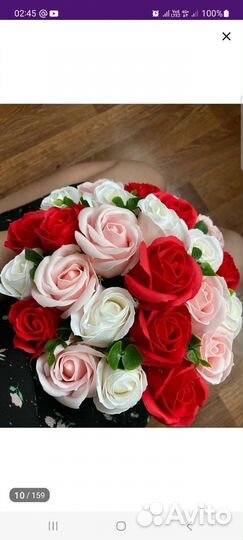 Букет из мыльных роз