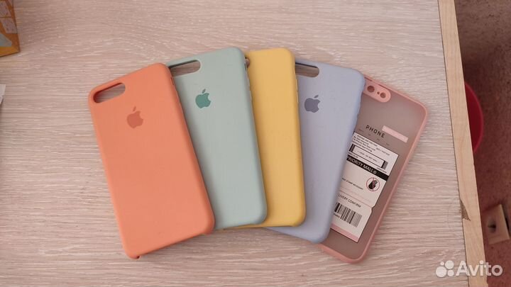 Чехол на iPhone 8 plus - 5 шт