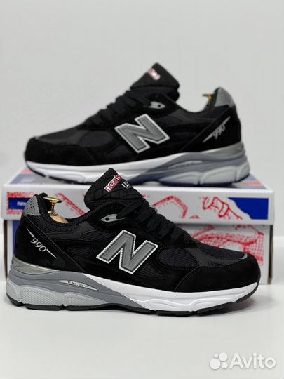 Кроссовки New Balance 990 чёрные 3