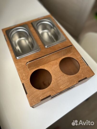 Деревянная подставка для пива