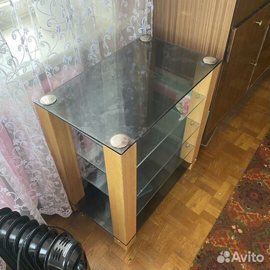 Стол, Стеклянная тумба