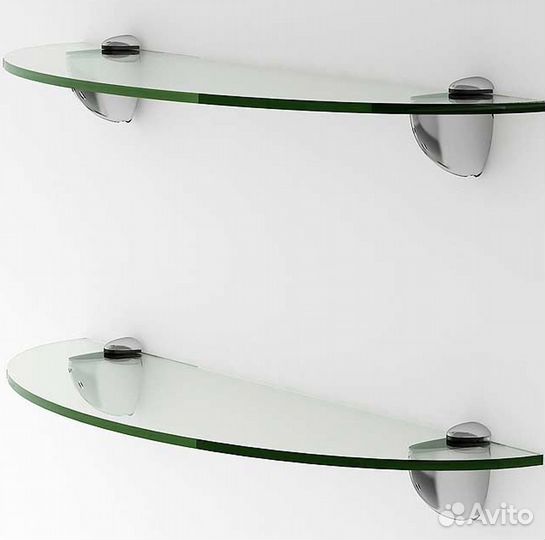 Стеклянная полка на заказ