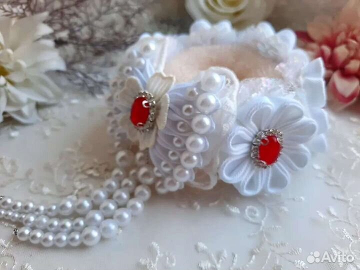 Украшение на шишку/гульку на 1 сентября