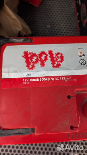 Аккумулятор topla 100ah