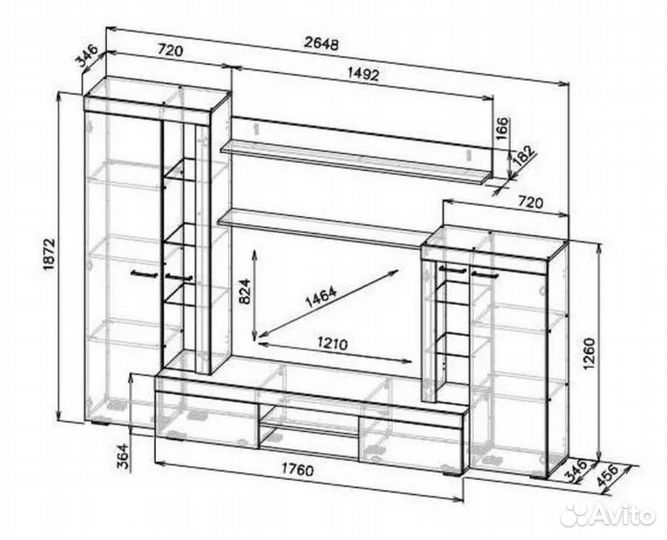 Стенка в гостиную