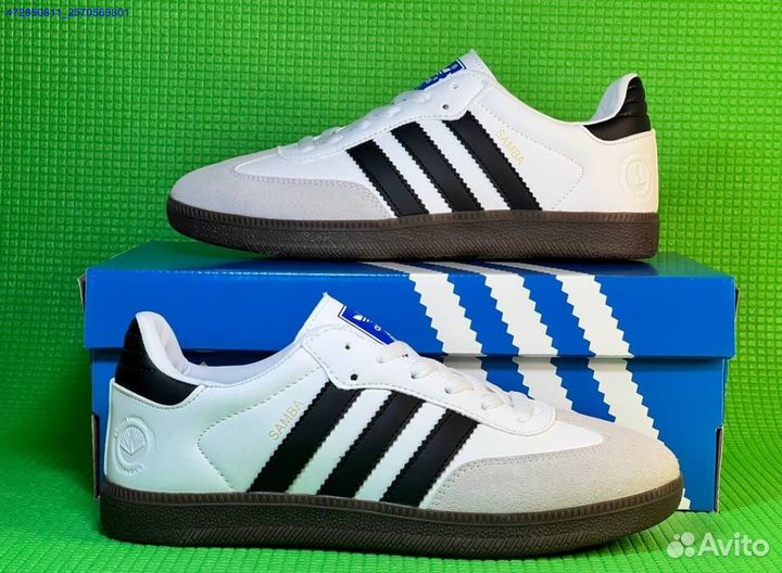 Премиальные кеды Adidas Samba White