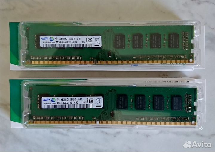 Оперативная память: Samsung 2GB 2RX8 DDR3 1333MHz