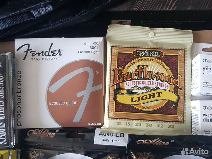 Комплектующие для гитар, струны, чехлы, тюнеры, ре