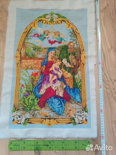 Вышитые салфетки времён СССР