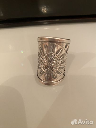 Кольцо серебро