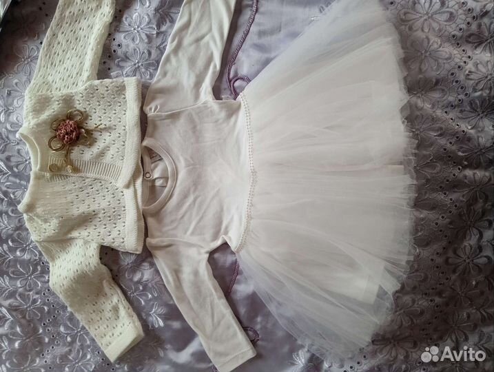 Платье для девочки 7-9 месяцев