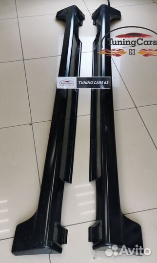 Накладки на пороги Mazda 3 MPS BK 2003-2009