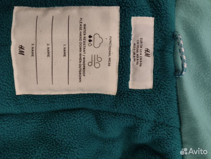 Зимняя куртка h&m 134