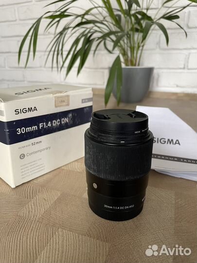 Объектив sigma 30 mm 1.4 sony e