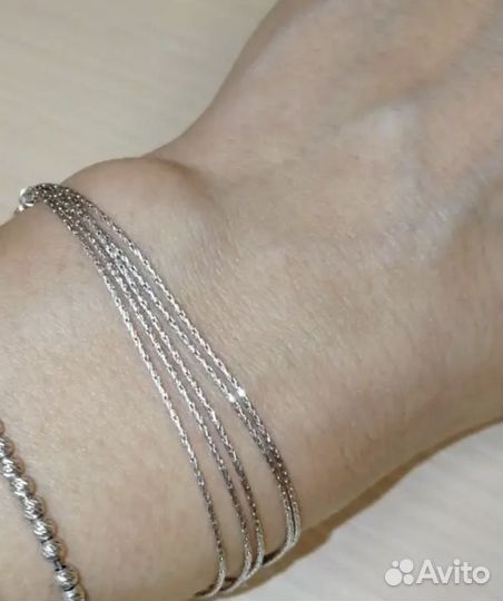 Серебряный браслет 17,5