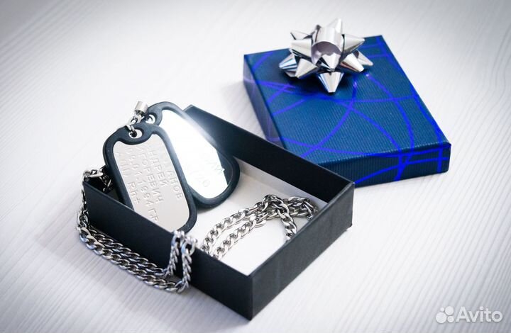 Качественные армейские жетоны, гравировка