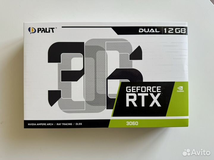 Видеокарта Palit nvidia GeForce RTX 3060 dual 12gb