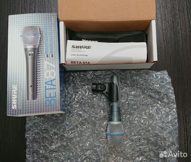 Микрофон вокальный Shure beta 87A новый оригинал