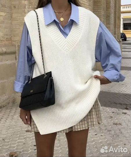 Жилетка вязаная женская