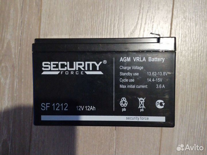 Аккумулятор 12в 12ач