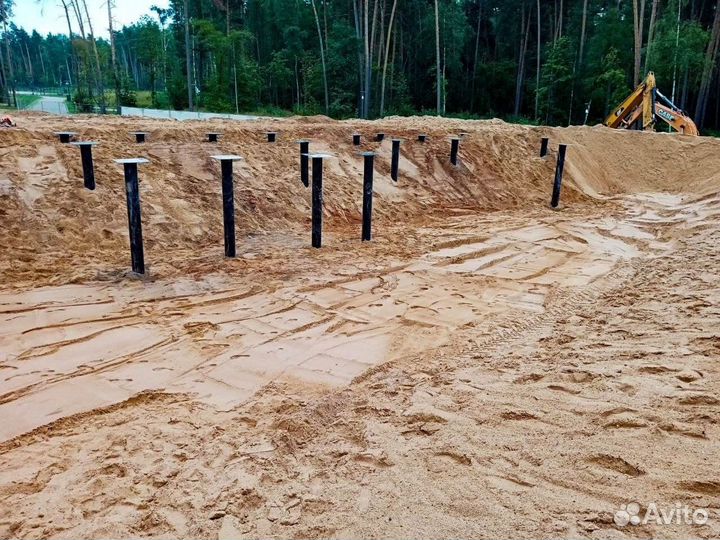 Свайный фундамент для дома