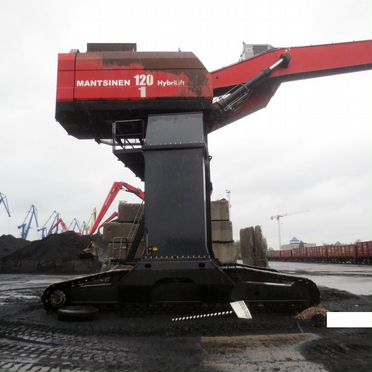 Грейферный погрузчик (перегружатель) Mantsinen 120R, 2012