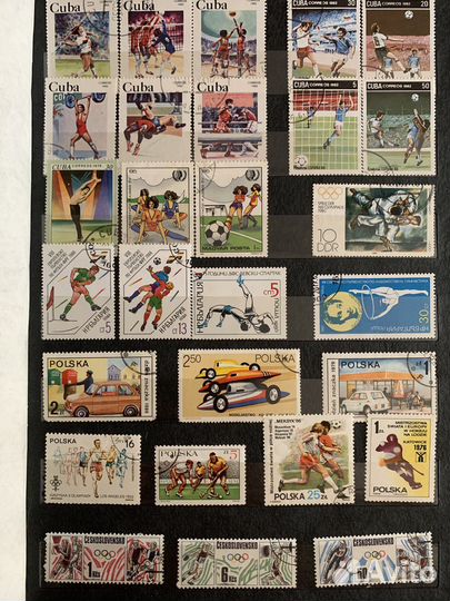 Марки со спортом