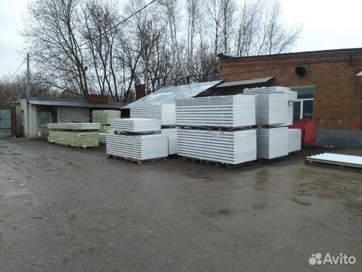 Сэндвич панель кровельная с пенополиуретаном