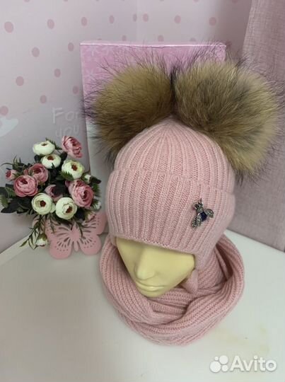 Набор шапка со снудом
